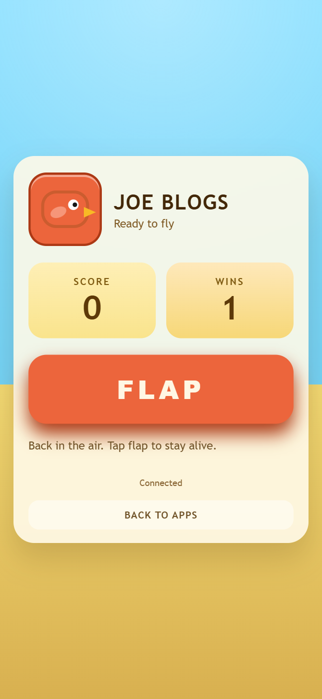 Flappy Control App screenshot