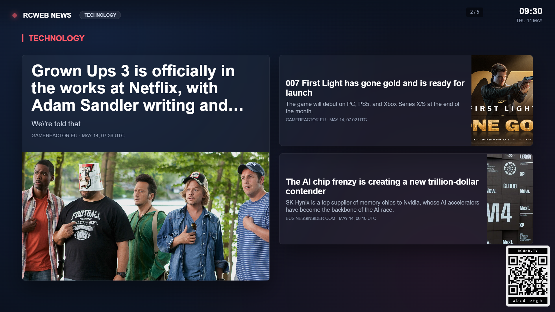 News Display screenshot
